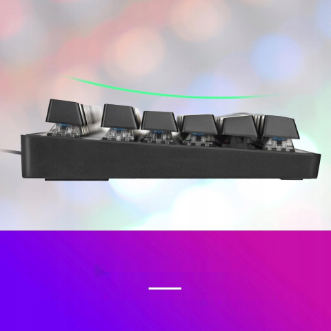 KLAWIATURA MECHANICZNA RII RK908 QWERTZ USB RGB Z PODŚWIETLENIEM KLAWIATURA MECHANICZNA RII RK908 QWERTZ USB RGB Z PODŚWIETLENIEM