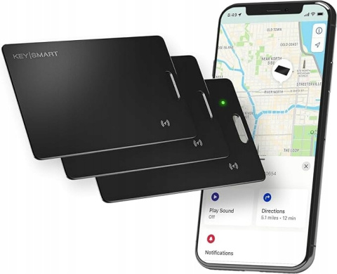 KeySmart Wallet karta lokalizująca portfel kompatybilna z Apple Find 3szt KeySmart Wallet karta lokalizująca portfel kompatybilna z Apple Find 3szt
