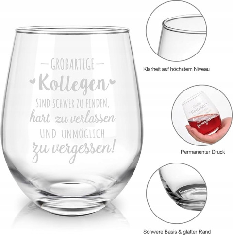 Kieliszek do Wina Prezent na Pożegnanie Kolegów i Koleżanki z Pracy Kieliszek do Wina Prezent na Pożegnanie Kolegów i Koleżanki z Pracy