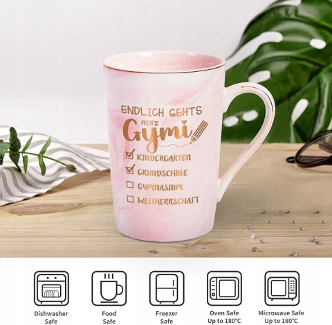 Kubek dla Dziewcząt 400 ml Różowy szkoła gimnazjum Kubek dla Dziewcząt 400 ml Różowy szkoła gimnazjum