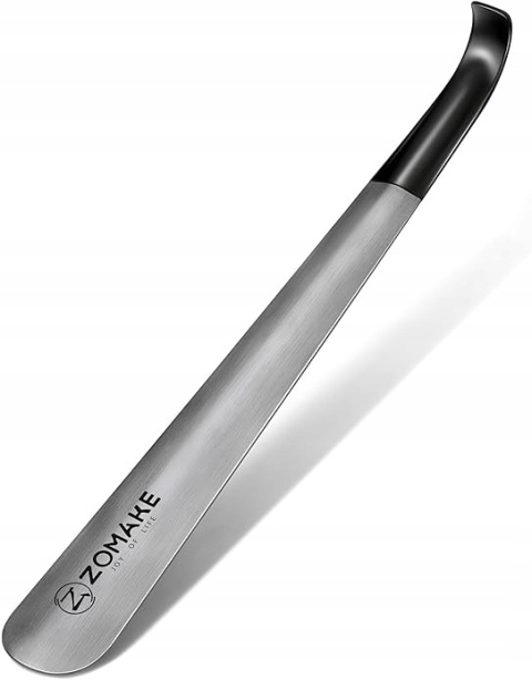 ŁYŻKA DO BUTÓW ELEGANCKA METALOWA DŁUGA 42CM - ZOMAKE - SREBRNA ŁYŻKA DO BUTÓW ELEGANCKA METALOWA DŁUGA 42CM - ZOMAKE - SREBRNA