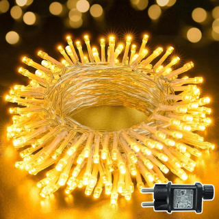 OLLNY Łańcuch Świetlny Lampki Świąteczne Wodoodporne 8 Trybów 10M 100 LED