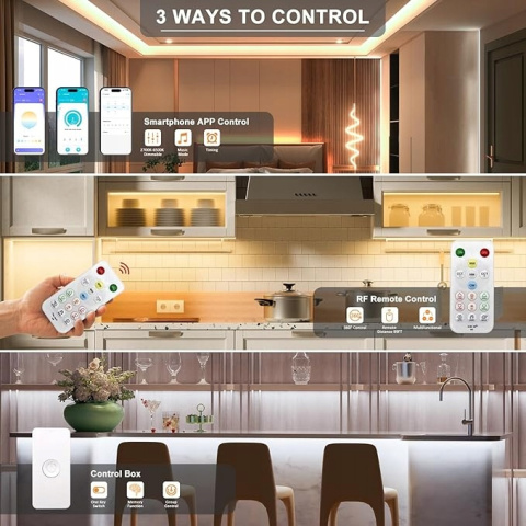 PAUTIX Taśma LED COB CCT 10m ściemnianie Smart App pilot PAUTIX Taśma LED COB CCT 10m ściemnianie Smart App pilot