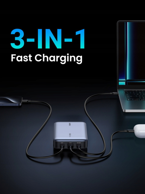 Powerbank Ugreen 20000 mAh szary Powerbank Ugreen 20000 mAh szary