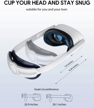 Regulowany pasek na głowę do Meta/Oculus Quest 2