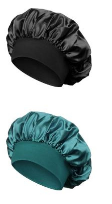 Satin Bonnet Czepek Czapka do spania satynowa 2 pak