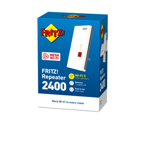 Wzmacniacz Wi-Fi FRITZ!Repeater 2400 MESH Wzmacniacz Wi-Fi FRITZ!Repeater 2400 MESH