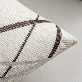 2x Poszewki na Poduszki Dekoracyjne MIULEE 40x40cm Gemetryczne Białe