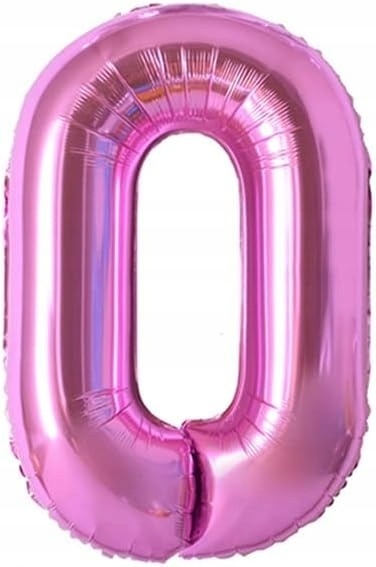 Balon foliowy w kształcie cyfry 0 na Urodziny Różowy Duży XXL 40" (100cm) Balon foliowy w kształcie cyfry 0 na Urodziny Różowy Duży XXL 40" (100cm)