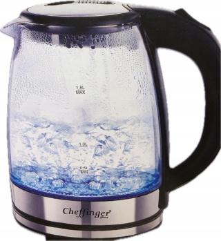Czajnik elektryczny Cheffinger CF-GWK1.8 1500 W 1,8 l przezroczysty