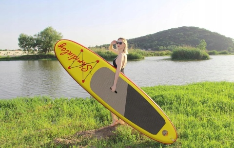Deska SUP Pompowana Do Pływania Shridinlay Paddle Board 305cm Wiosło Pompka Deska SUP Pompowana Do Pływania Shridinlay Paddle Board 305cm Wiosło Pompka
