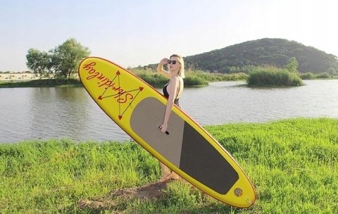 Deska SUP Pompowana Do Pływania Shridinlay Paddle Board 305cm Wiosło Pompka Deska SUP Pompowana Do Pływania Shridinlay Paddle Board 305cm Wiosło Pompka