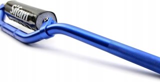 Kierownica Enduro 81 cm Niebieska Ø22 mm z Podporą i Tapicerką Aluminiowa