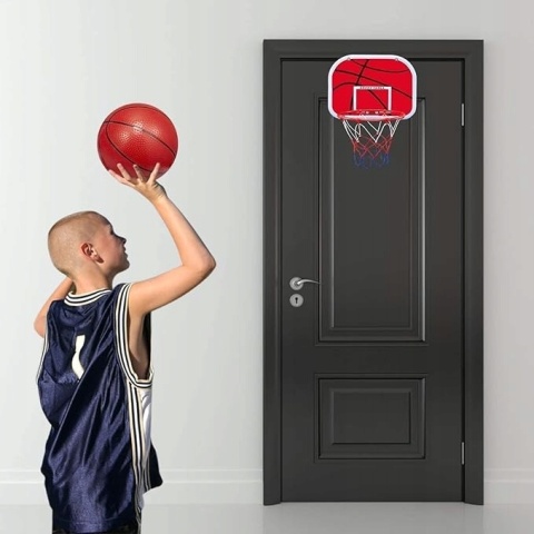Kosz do koszykówki Obręcz 3 piłki Pompka Zestaw Mini Basketball dla dzieci Kosz do koszykówki Obręcz 3 piłki Pompka Zestaw Mini Basketball dla dzieci