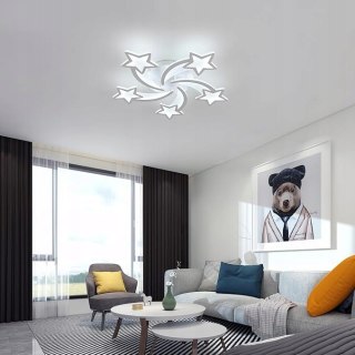 Lampa Sufitowa LED 50W Ściemnialna z Pilotem Żyrandol LED 3000K-6500K