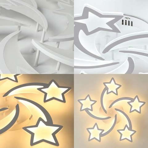 Lampa Sufitowa LED 50W Ściemnialna z Pilotem Żyrandol LED 3000K-6500K Lampa Sufitowa LED 50W Ściemnialna z Pilotem Żyrandol LED 3000K-6500K