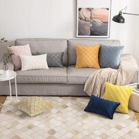 MIULEE Poszewki Aksamitne 40x40 cm 2 szt. Dekoracyjne Miękkie - Kremowy MIULEE Poszewki Aksamitne 40x40 cm 2 szt. Dekoracyjne Miękkie - Kremowy