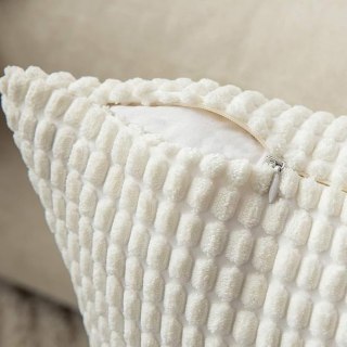 Miękkie Poszewki Prostokątne 30x50 cm MIULEE Kremowe Dekoracyjne - 2 szt.