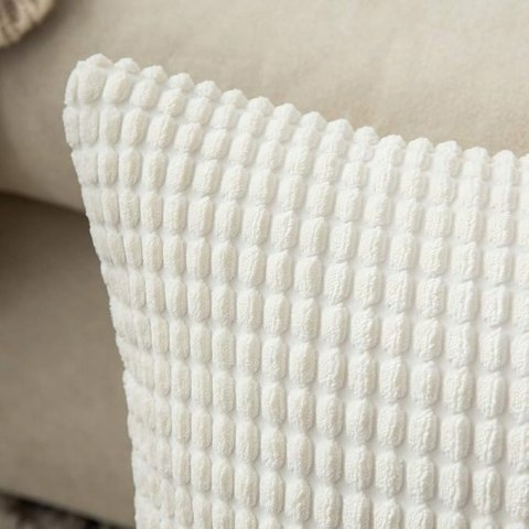 Miękkie Poszewki Prostokątne 30x50 cm MIULEE Kremowe Dekoracyjne - 2 szt. Miękkie Poszewki Prostokątne 30x50 cm MIULEE Kremowe Dekoracyjne - 2 szt.