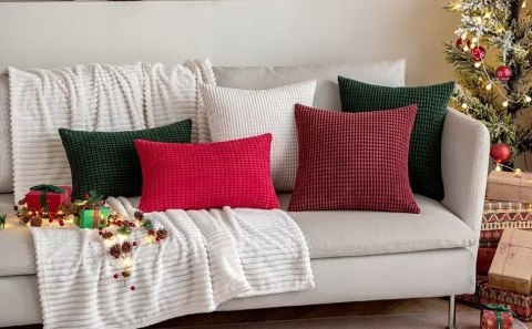 Miękkie Poszewki Prostokątne 30x50 cm MIULEE Kremowe Dekoracyjne - 2 szt. Miękkie Poszewki Prostokątne 30x50 cm MIULEE Kremowe Dekoracyjne - 2 szt.