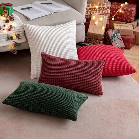 Miękkie Poszewki Prostokątne 30x50 cm MIULEE Kremowe Dekoracyjne - 2 szt. Miękkie Poszewki Prostokątne 30x50 cm MIULEE Kremowe Dekoracyjne - 2 szt.