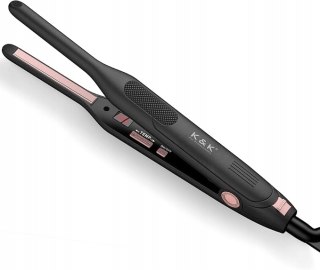 Mini Prostownica 2w1 Cienka Lokówka Tytanowa Płytka 3/10" 230°C Podróżna