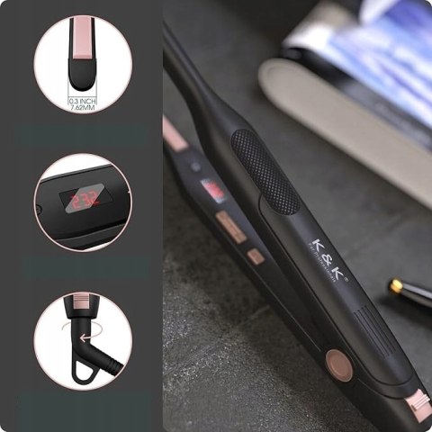 Mini Prostownica 2w1 Cienka Lokówka Tytanowa Płytka 3/10" 230°C Podróżna Mini Prostownica 2w1 Cienka Lokówka Tytanowa Płytka 3/10" 230°C Podróżna