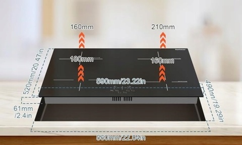 Płyta Indukcyjna 60 cm Karinear 4 Pola Grzewcze Sterowanie Dotykowe 6600 W Płyta Indukcyjna 60 cm Karinear 4 Pola Grzewcze Sterowanie Dotykowe 6600 W
