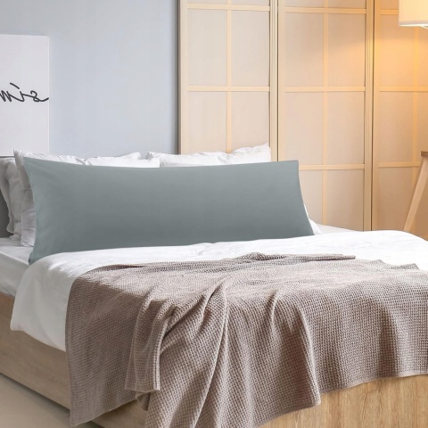Poszewka na Poduszkę z Mikrofibry Długa 50×160 cm Szybkoschnąca Ciemnoszary Poszewka na Poduszkę z Mikrofibry Długa 50×160 cm Szybkoschnąca Ciemnoszary