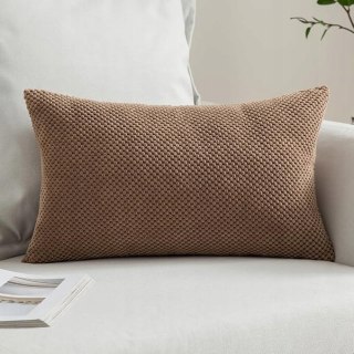 Poszewki Dekoracyjne PREMIUM 30x50 cm MIULEE Ukryty Zamek - 2 szt. Brązowe
