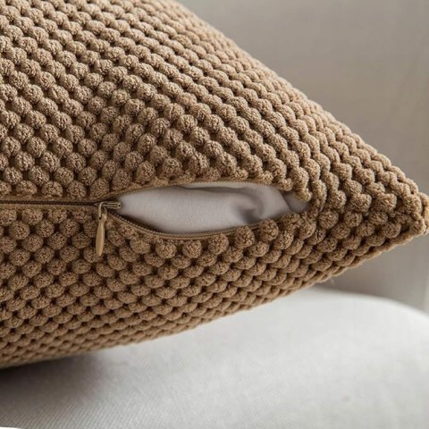 Poszewki Dekoracyjne PREMIUM 30x50 cm MIULEE Ukryty Zamek - 2 szt. Brązowe Poszewki Dekoracyjne PREMIUM 30x50 cm MIULEE Ukryty Zamek - 2 szt. Brązowe