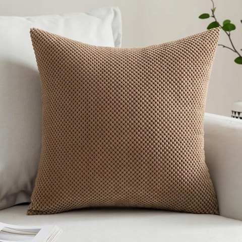 Poszewki Dekoracyjne PREMIUM 50x50 cm MIULEE Ukryty Zamek - 2 szt. Brązowe Poszewki Dekoracyjne PREMIUM 50x50 cm MIULEE Ukryty Zamek - 2 szt. Brązowe