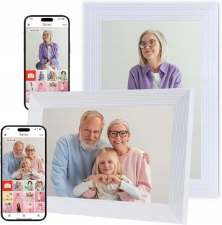 Ramka Cyfrowa 10,1" WiFi 32 GB Aplikacja Frameo Dotykowy Ekran IPS HD