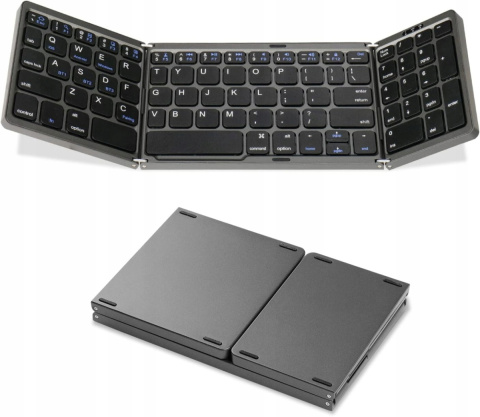 Składana klawiatura Bluetooth Sikai z klawiaturą numeryczną QWERTY Składana klawiatura Bluetooth Sikai z klawiaturą numeryczną QWERTY