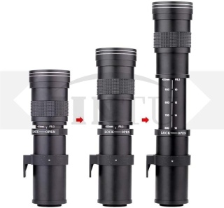 Teleobiektyw Ręczny MF 420-800 mm do Canon EOS T5 T6 T7 60D 70D 80D 7D