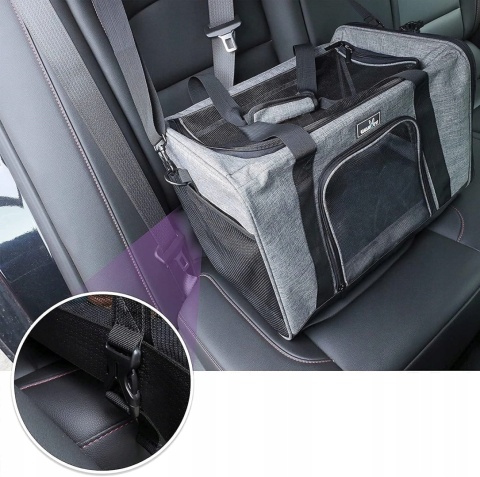 Transporter dla Psów i Kotów Rozszerzalna Torba Składana 45 x 28 x 21cm Transporter dla Psów i Kotów Rozszerzalna Torba Składana 45 x 28 x 21cm