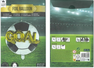 Balon foliowy Piłka nożna Football Goal 44cm Urodziny Mecz Piłkarz