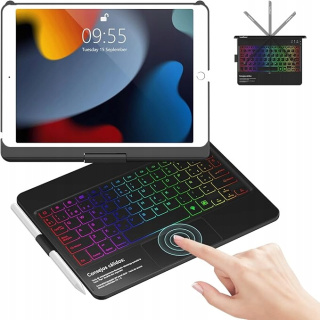 Etui z Klawiaturą RGB Bluetooth i Touchpadem dla iPad 10.2 9/8/7 generacji