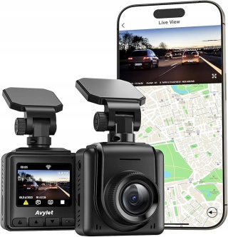 Kamera samochodowa z Night Vision Dash Cam WiFi 2K GPS Czujnik G