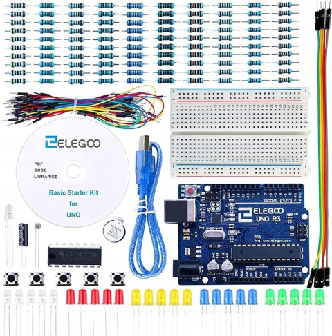 Zestaw startowy ELEGOO Project Basic płytka UNO R3 kompatybilna z Arduino