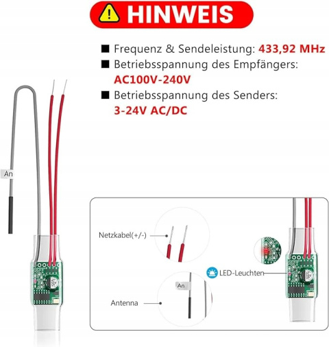 BITIWEND Dzwonek radiowy, zestaw rozszerzający dzwonek do drzwi