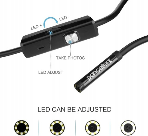 PANCELLENT ENDOSKOP USB 5,5 MM, 2 W 1