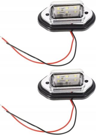 Światła nawigacyjne 24V Morska Lampa LED do Łodzi Komplet 2 szt.