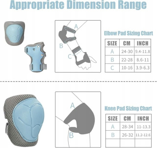 Ochronne Nakolanniki Nałokietniki dla Dzieci Ochraniacze kolan i łokci