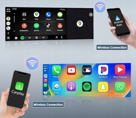 Radio samochodowe 1 Din DAB/DAB+ CarPlay 5" Bluetooth Kamera Cofania