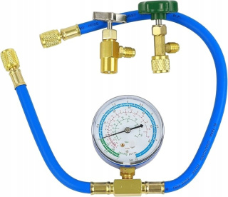 Wąż z manometrem i zaworem ACME Miernik klimatyzacji R290/R600A - 600 PSI