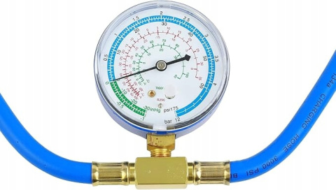 Wąż z manometrem i zaworem ACME Miernik klimatyzacji R290/R600A - 600 PSI