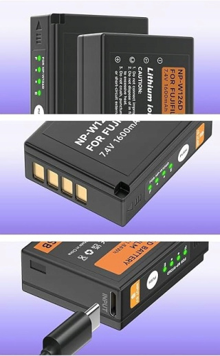 Akumulator USB NP-W126S 1600 mAh Type-C do Fujifilm X-A1 X-T3 X100F HS50EXR