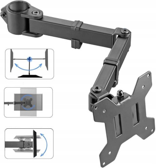 Pojedyncze Ramię Obrotowe 360° Uchwyt do Monitora Telewizora MD6DB
