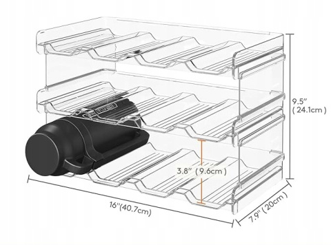 Praktyczny Organizer do przechowywania Butelek w kuchni, spiżarni i lodówce